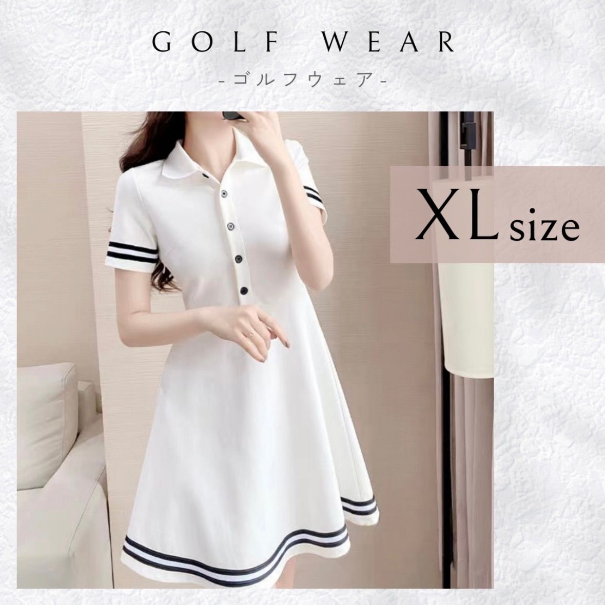 BANDEL レディース ゴルフ ワンピース ホワイト BANDEL レディース ゴルフ ワンピース ホワイト BANDEL バンデル
