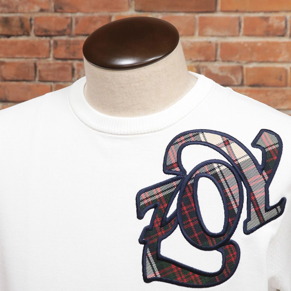 全品送料無料！ 秋冬 ZOY 1 M サイズ 長袖ニット 071414701 PROOF PLUS α 撥水 速乾 抗菌 防臭 ロゴ ワッペン ゴルフ メンズ 紳士 ゾーイ 白 ホワイト md433 【数量限定超特価!!】