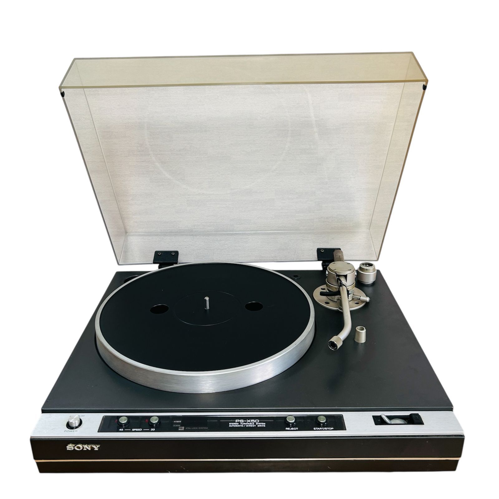 アナログレコードプレーヤー SONY PS-X50W クォーツロック セミ