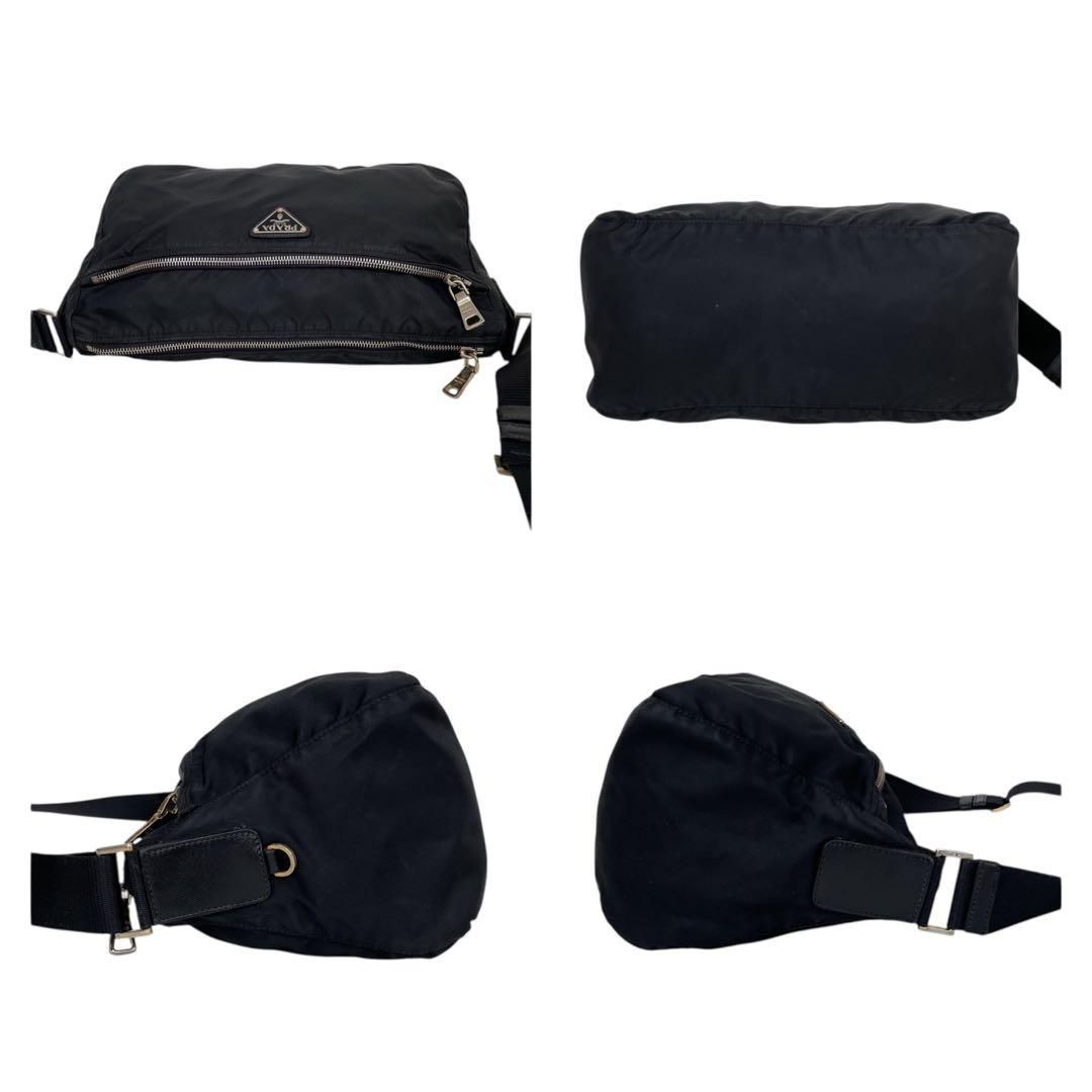 価格交渉/質問大歓迎♪】極美品 プラダ PRADA 三角ロゴ ナイロン 黒