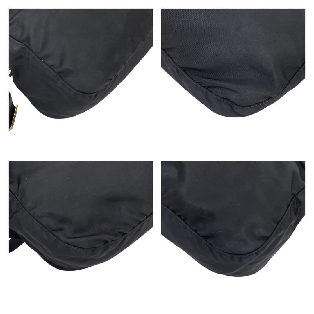 極美品　プラダ　三角ロゴ　ナイロン　黒　カメラバッグ　ショルダーバッグ 4663 価格交渉/質問大歓迎♪】極美品 プラダ PRADA 三角ロゴ ナイロン 黒