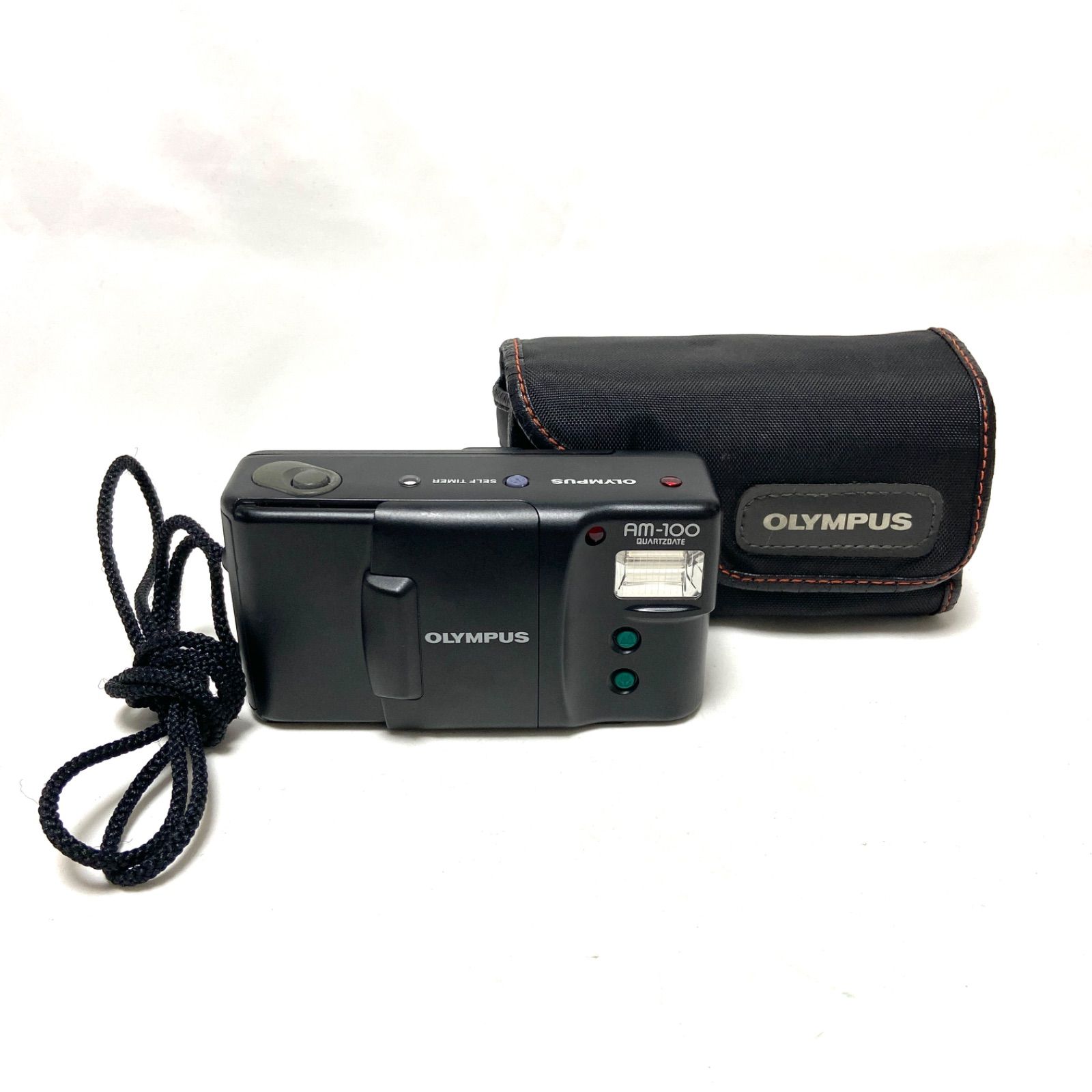 OLYMPUS AM-100 オリンパス ブラック QUARTZDATE フィルムカメラ 動作