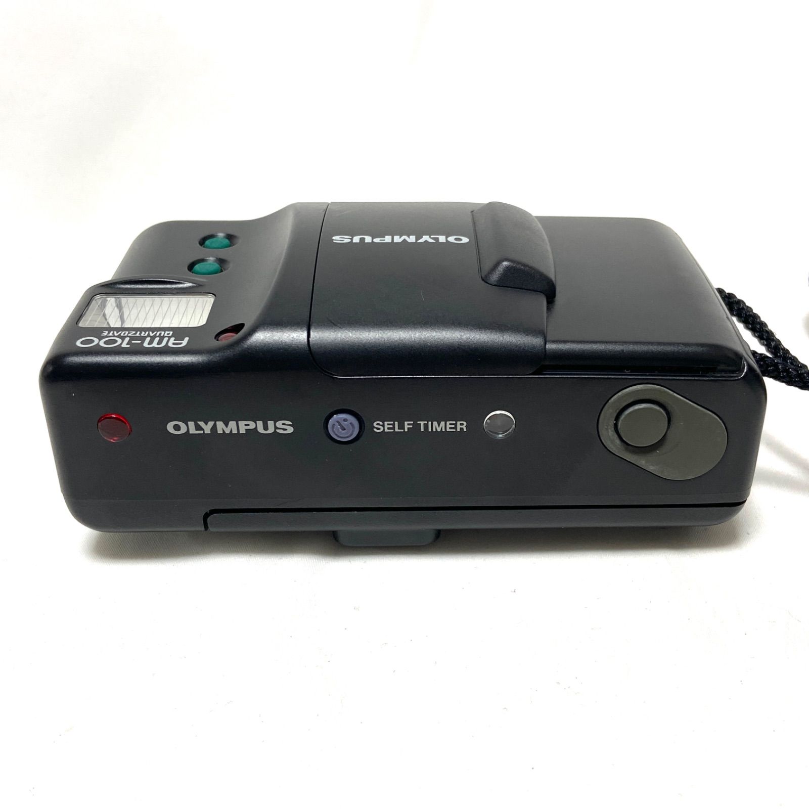 OLYMPUS AM-100 オリンパス ブラック QUARTZDATE フィルムカメラ 動作