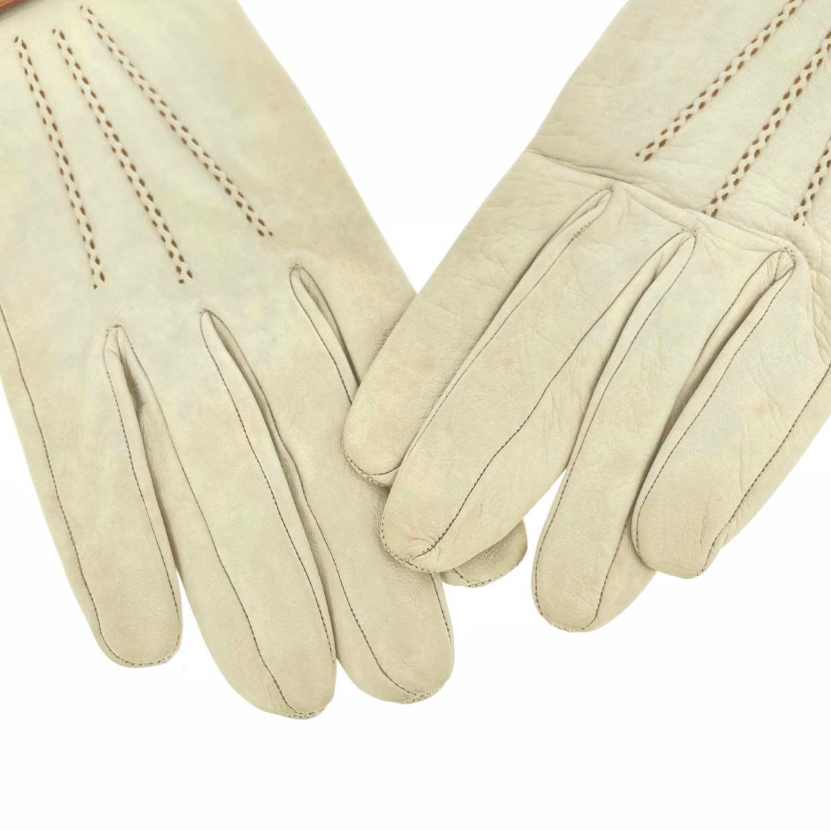 HERMES エルメス レザーグローブ セリエ釦/レザー ヴィンテージ