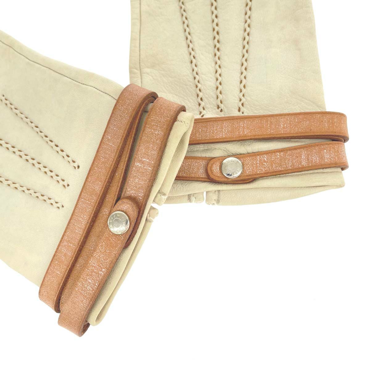 HERMES エルメス レザーグローブ セリエ釦/レザー ヴィンテージ