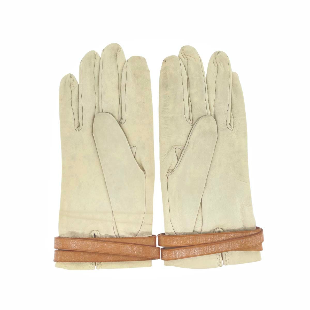 HERMES エルメス レザーグローブ セリエ釦/レザー ヴィンテージ