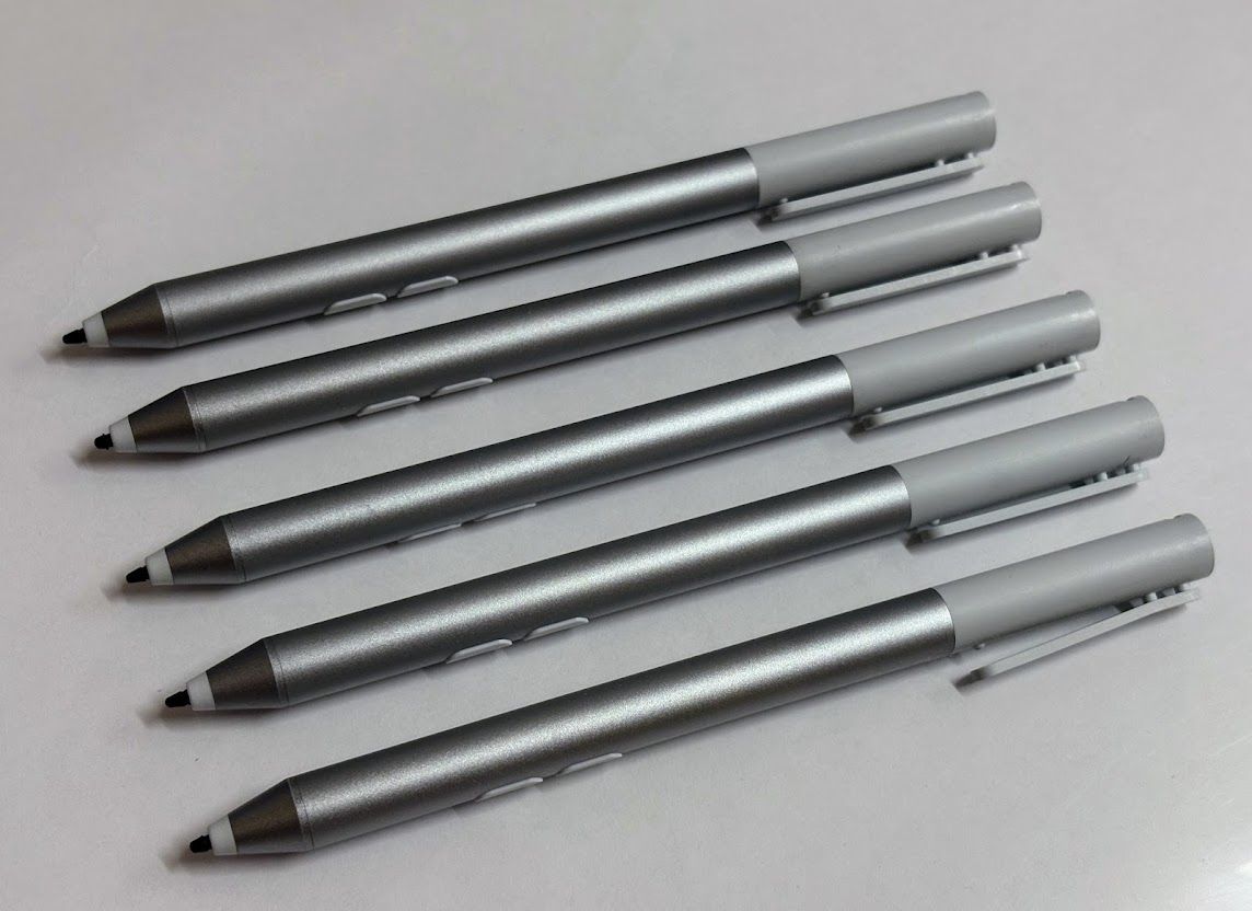 ５本 Microsoft Surface Classroom Pen Platinum プラチナ色 モデル 1896