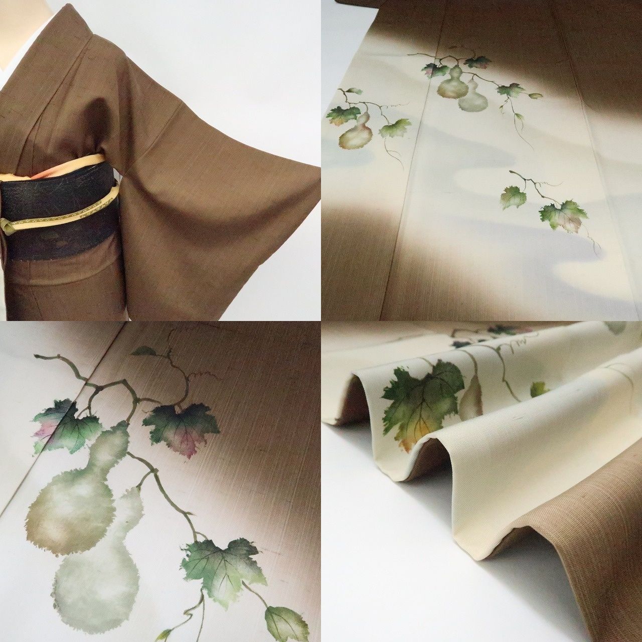 手縫い仕立て 紬訪問着