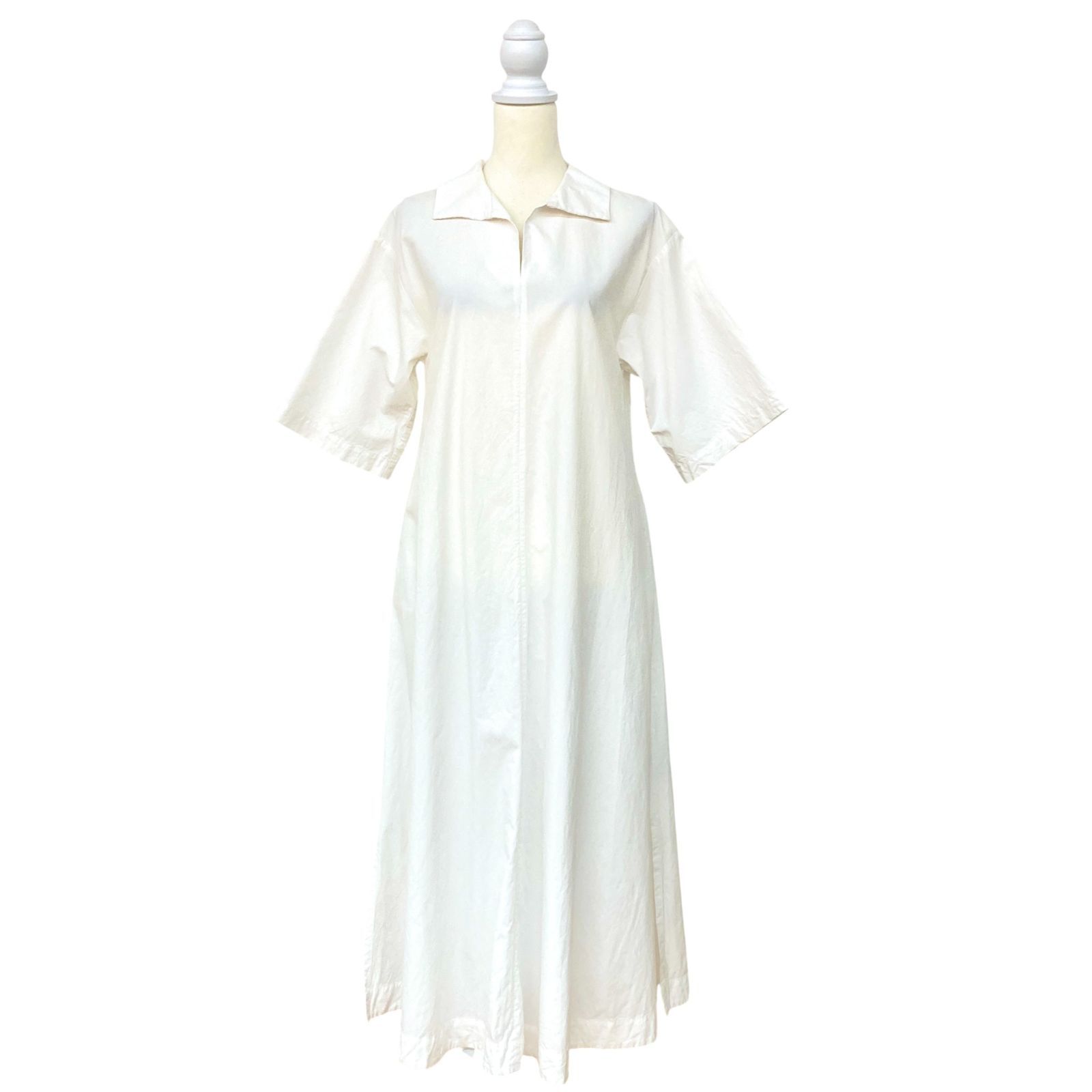 SLOBE IENA スローブイエナ ホワイト ロング シャツワンピース M