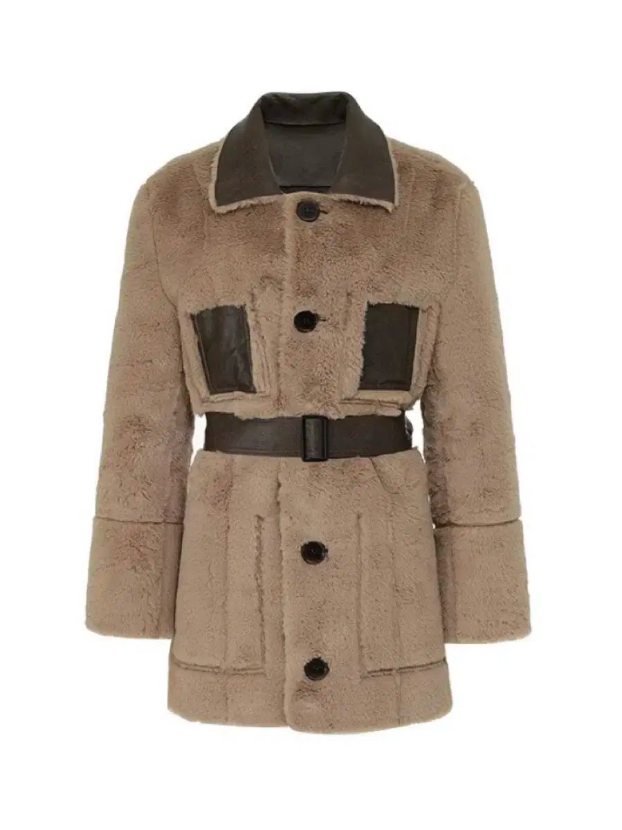 ノットユアローズ リバーシブル ムートン ブラウン