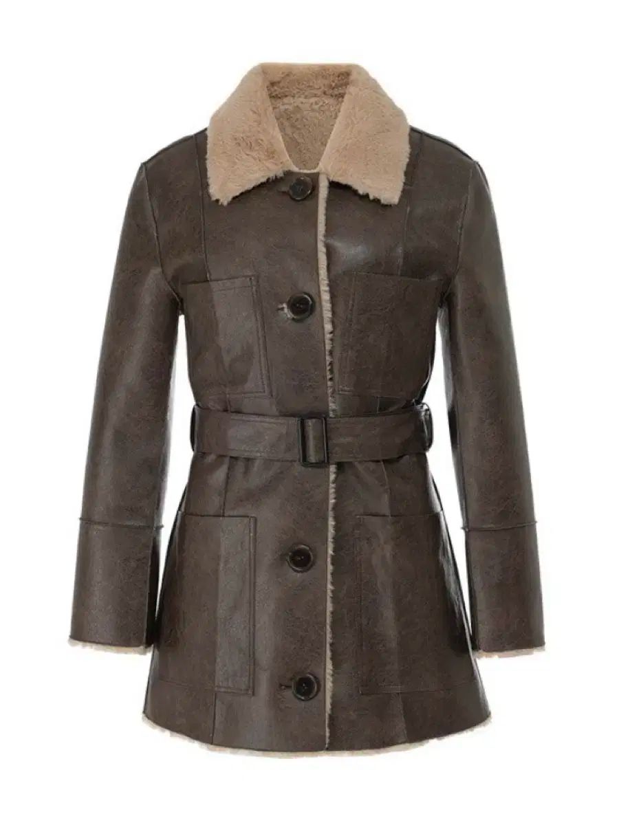 ノットユアローズ リバーシブル ムートン ブラウン