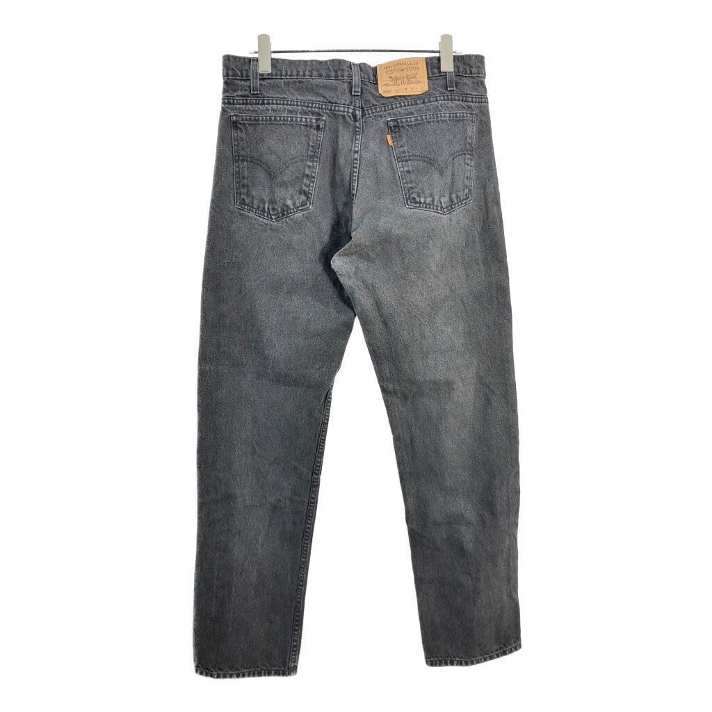 90年代 Levi s リーバイス 505 デニムパンツ オレンジタブ ブラック メンズ W36 L32 古着 V7186