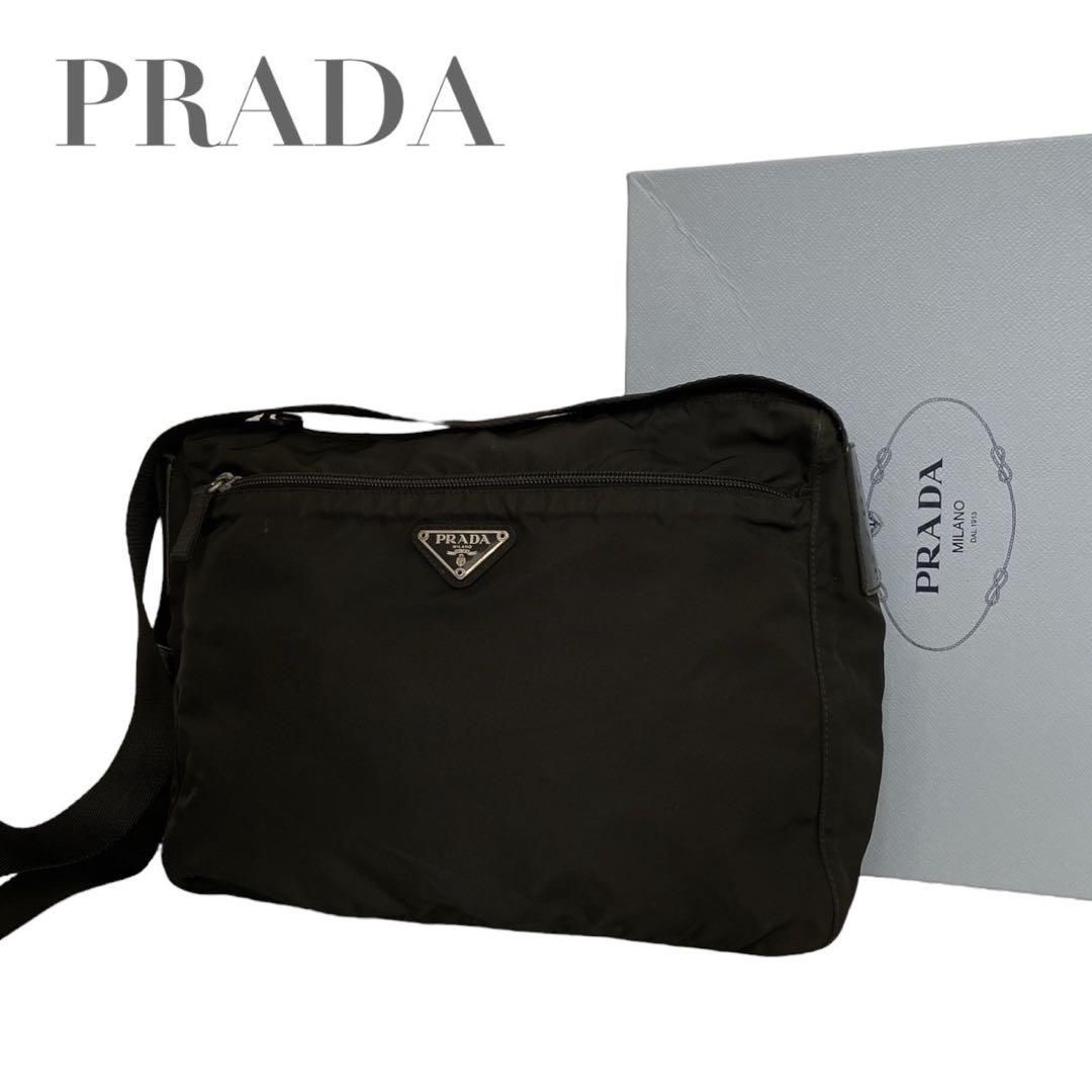 価格交渉/質問大歓迎♪】プラダ PRADA 三角ロゴ ナイロン ブラック 黒