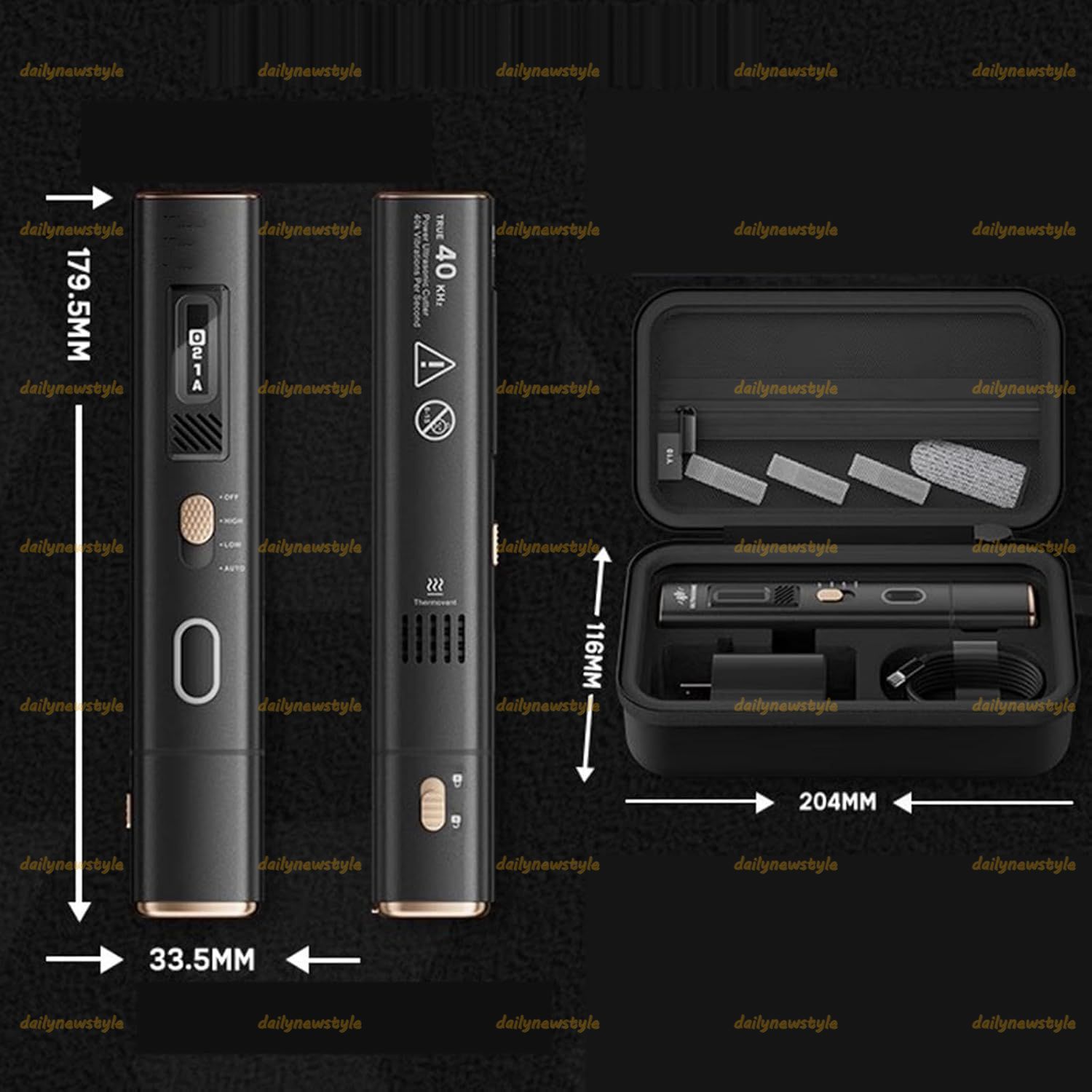 人気推薦◆超音波ナイフキット ハンドヘルド超音波カッティングナイフ 40 KHz振動 3Dプリント PVC 革 木材 用の交換用ブレード40枚 HRDEVELOPMENT_JP