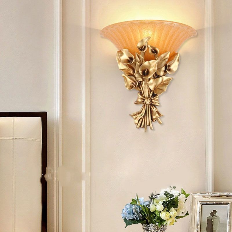 プラケットライト 壁掛け灯 壁灯 室内 屋内 エクステリア 門柱灯 アンティーク 北欧風 百合の花