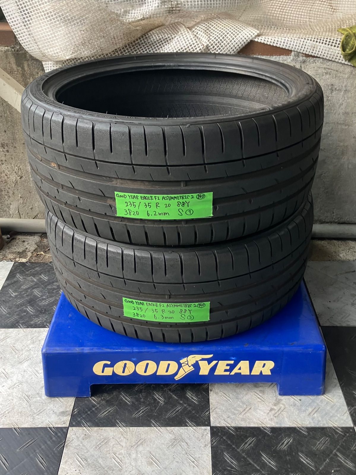 送料込み 235|35R20 88Y 2020年製 GOOD YEAR EAGLE F1 ASYMMETRIC2 N0 グッドイヤー イーグル アシメトリック2 ポルシェ承認タイヤ2本