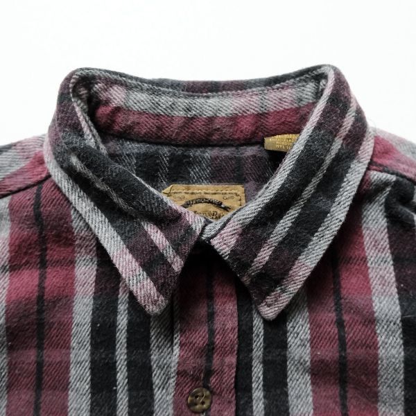 00's JCペニー ST.JOHN'S BAY チェック コットン ヘビーネルシャツ (L