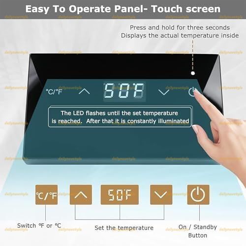 人気推薦 ボトルワインクーラー ボトルクーラー インテリジェントな一定温度制御 24時間低温 アパート ヴィラ バー オフィスに最適