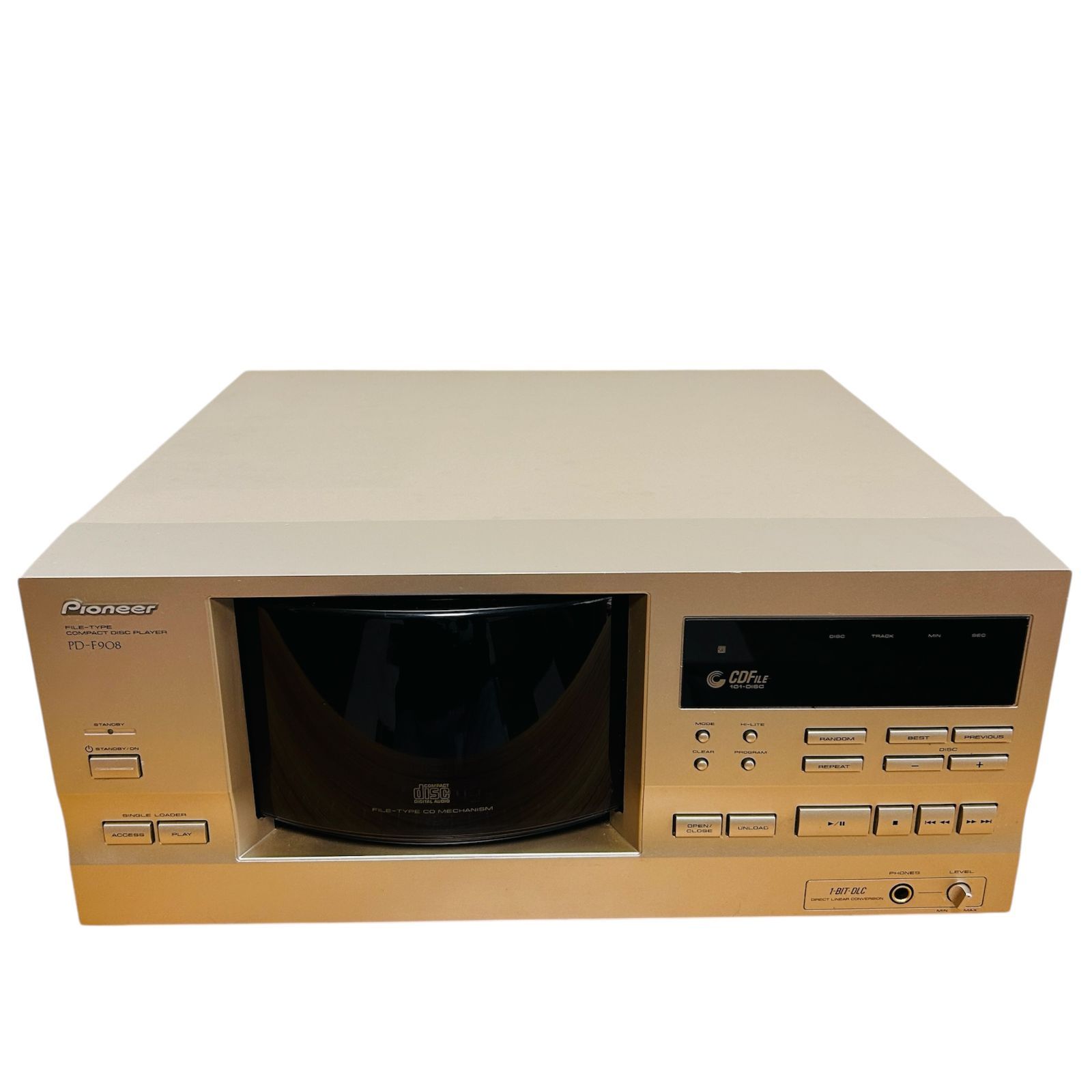 ジャンク PIONEER パイオニア PD-F908 CDプレイヤー 101枚 再生 収納