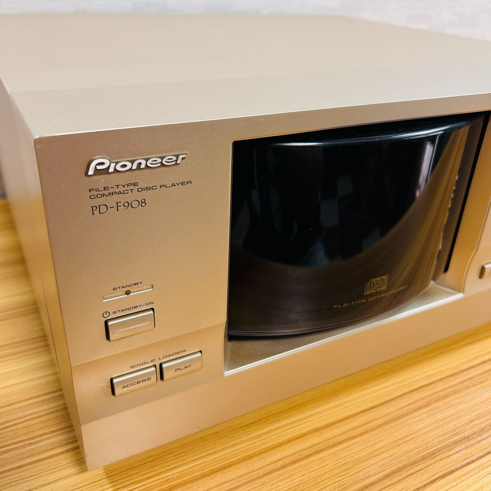 ジャンク PIONEER パイオニア PD-F908 CDプレイヤー 101枚 再生 収納