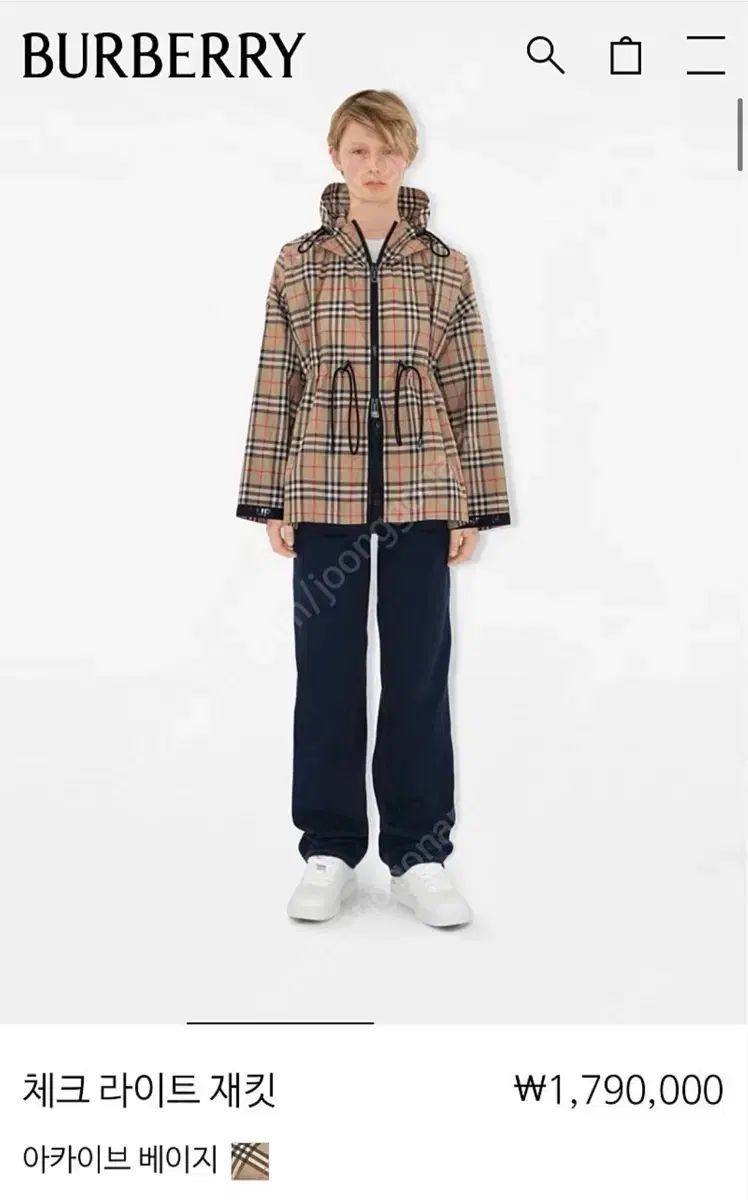バーバリー チェック ライク ジャケット -バーバリー ウィンドブレーカー 55-66