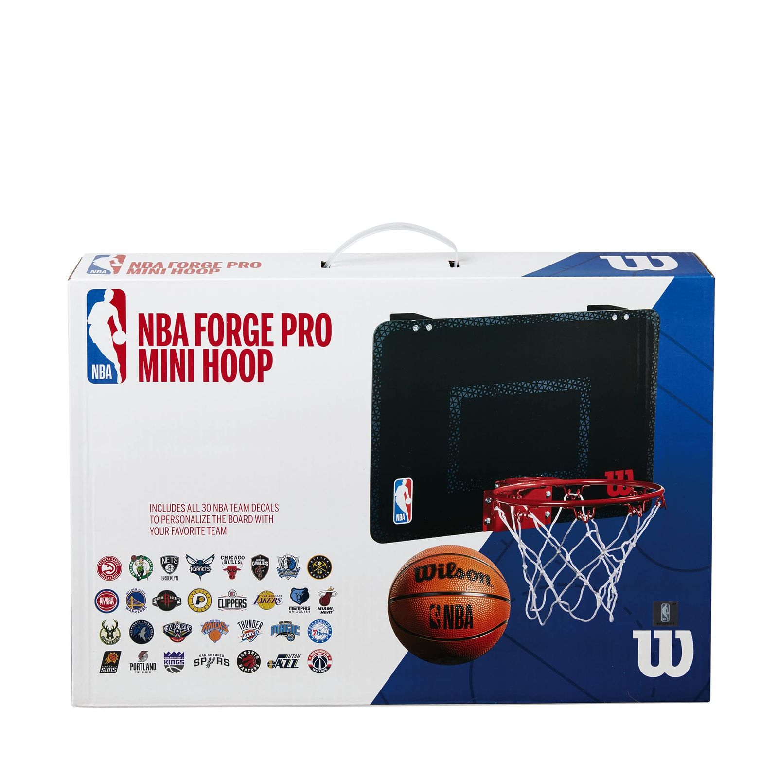 フープ ミニ ゴール高さ27.9cm×幅45.7cm チーム フォージ × NBA ボール HOOP MINI 直径 TEAM FORGE 12.7cm NBA ブラック バスケットボール用ゴール WTBA3001FRGNBA Wilson ウイルソン