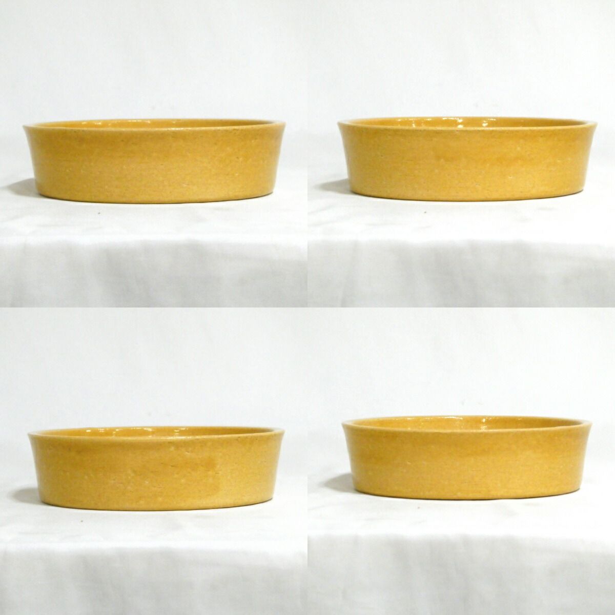 十月の特売品 吉村楽入作 惺斎好写 黄楽 卓下建水 茶道具