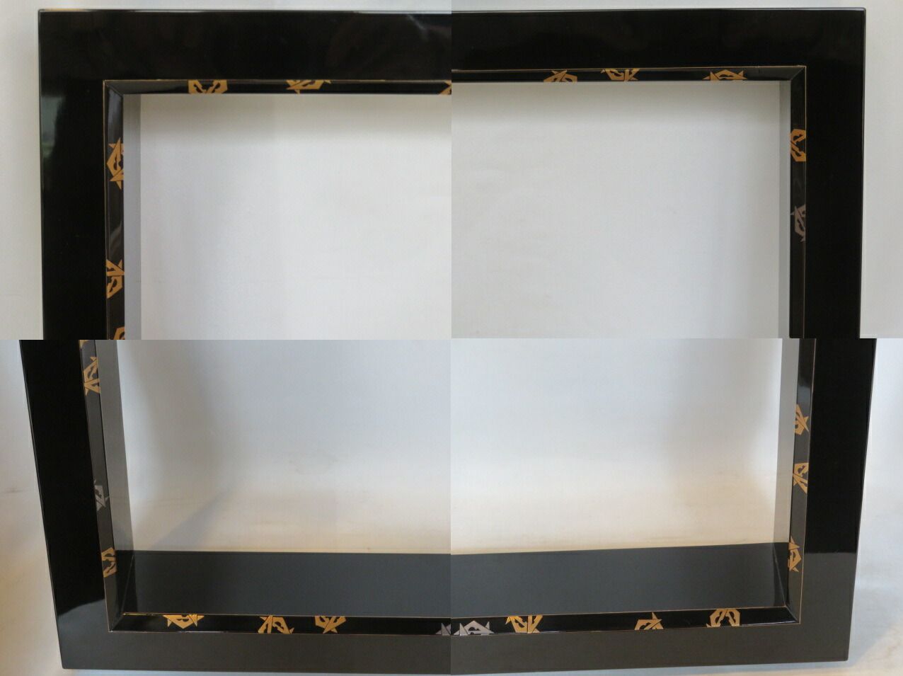 十月◆特売品 山中塗 加賀蒔絵師 多田桂寛作 木製 面鱗鶴蒔絵 布張黒真塗炉縁 税込 送料込 当て SKLAD-KIRPICHA_RU