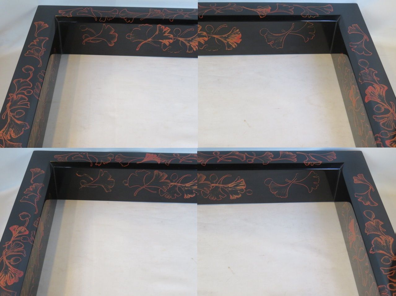 十月◆特売品 讃岐漆芸 三笙堂 香川宗石作 蒟塗銀杏蒔絵 黒真塗炉縁 〔税込 送料込〕 無疵 WWW_SKLAD-KIRPICHA_RU