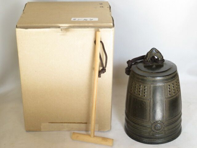 十月◆特売品 喚鐘 四寸 バチ付 紙箱 税込 送料込