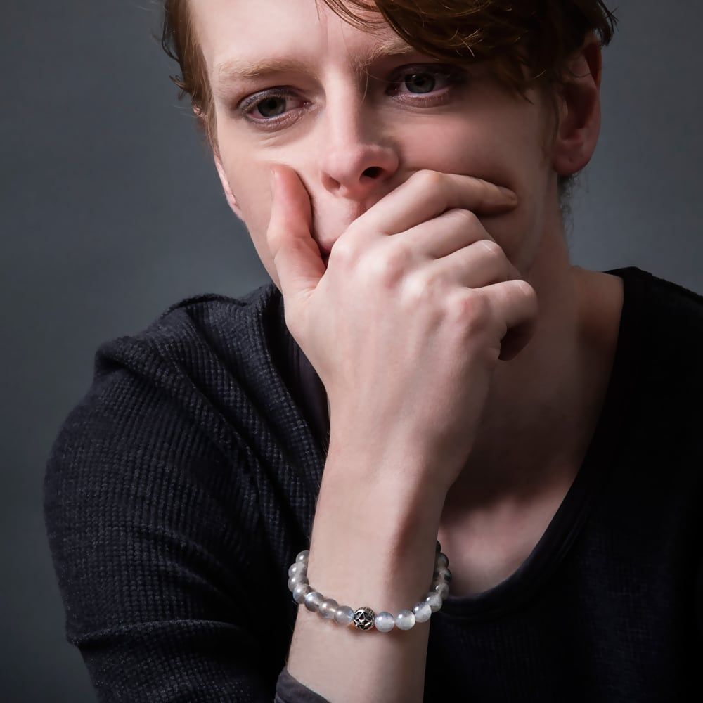 トレサリーラブラドライト数珠ブレス