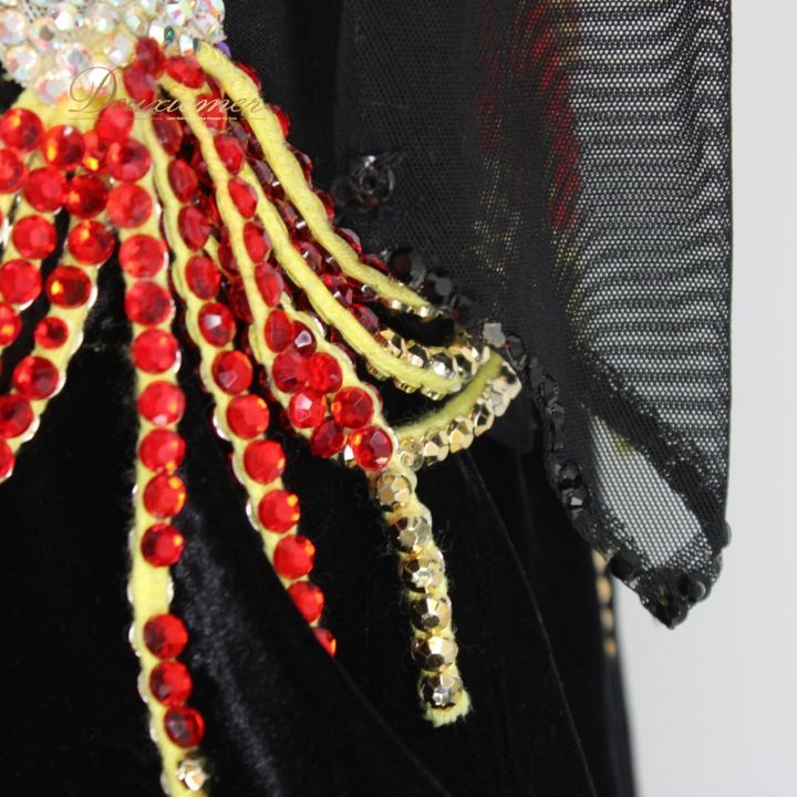 ラインストーン ブラック系