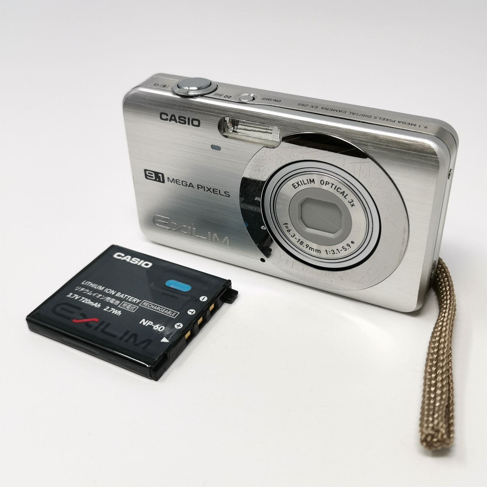 動作確認済 CASIO EXILIM EX-Z85 デジカメ グレー平成デジカメ カシオ