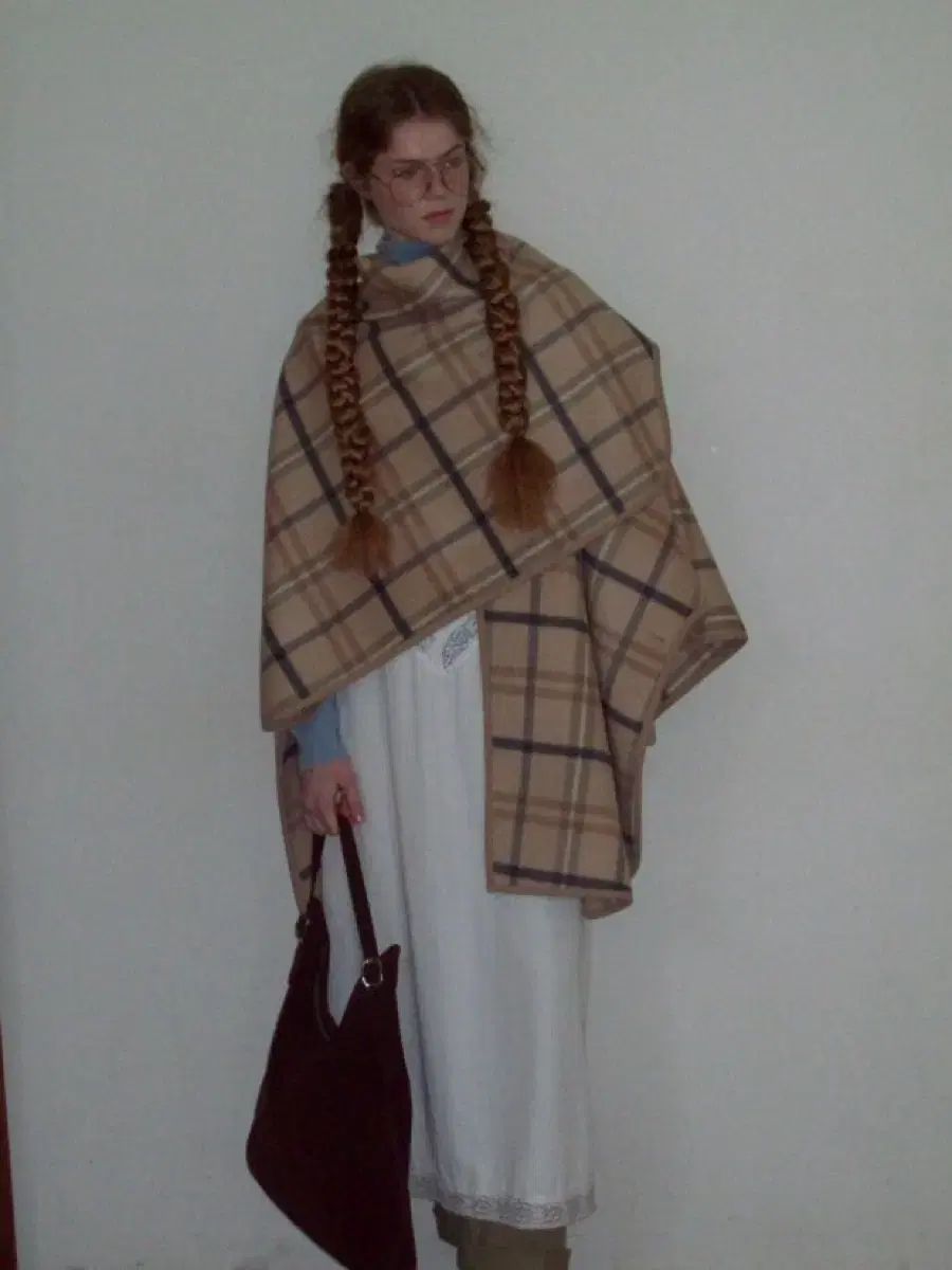 スムードムード マリー ウール カシミア ケープ ショール