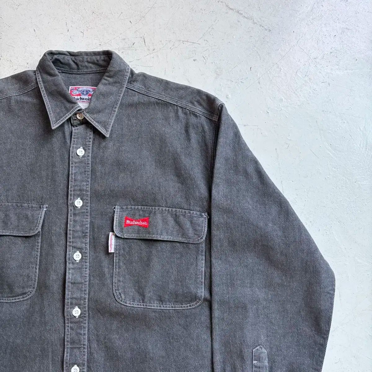 バドワイザー ヴィンテージ ワークシャツ L