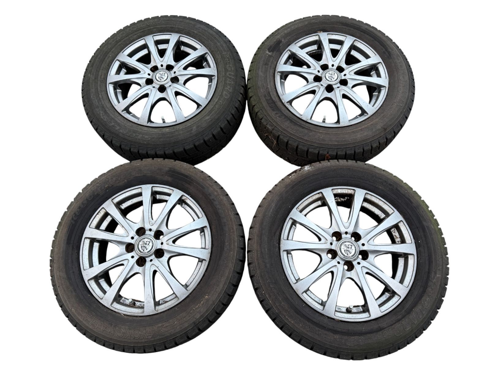 プリウス ZVW30 T.R.G. BAHN 195|65R15 15×6J 5×100 アルミホイール 社外品 4本セット 管理番号 3087