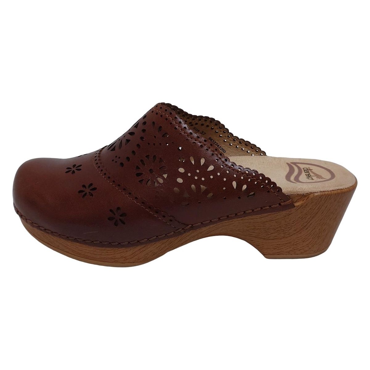 DANSKO ダンスコ サンダル 37 レディース - ダークブラウン レザー