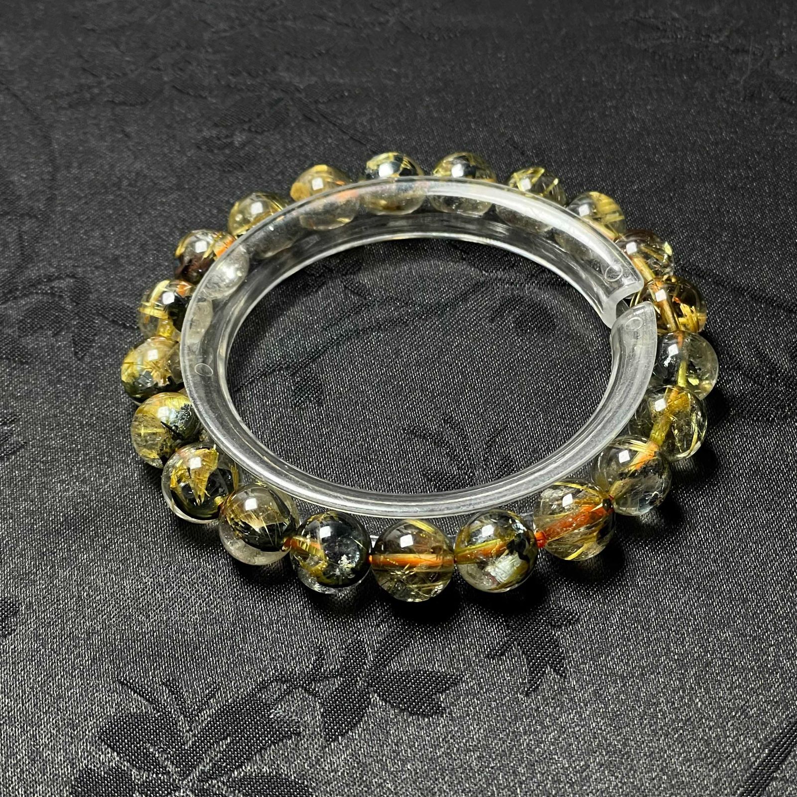 希少 EU製☆太陽花タイチンルチル☆黄金針水晶 金運 開運 ゴールド