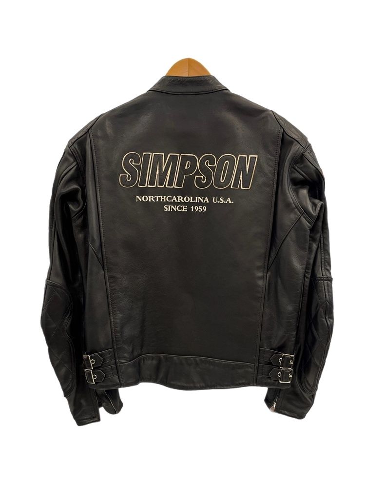 シンプソン SIMPSON 牛革 レザージャケット シングルライダース バイク