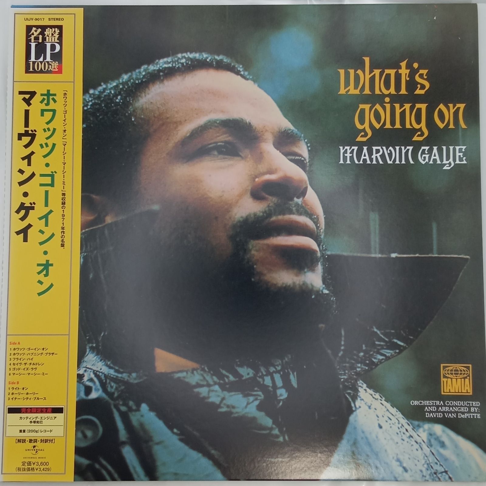 Marvin Gaye - ホワッツ ゴーイン オン What s Going On - UIJY9017 帯付 名盤LP100選シリーズ 完全 200g重量盤
