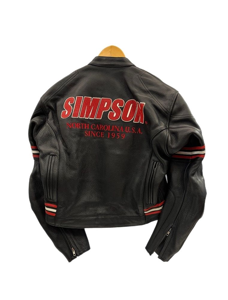 シンプソン SIMPSON 牛革 レザージャケット シングルライダース バイク