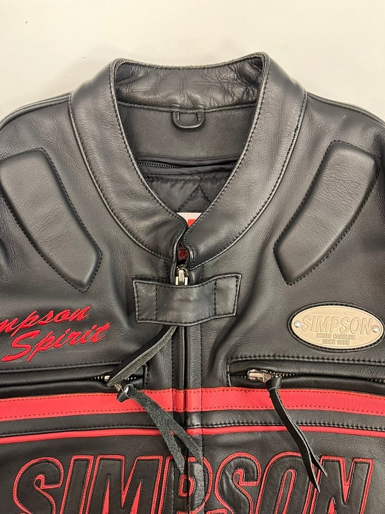 シンプソン SIMPSON 牛革 レザージャケット シングルライダース バイク