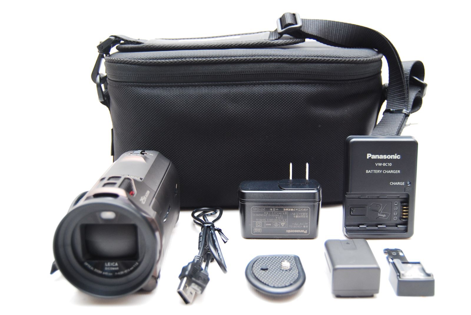 上 パナソニック 4K ビデオカメラ VX992M 64GB 光学20倍ズーム カカオブラウン HC-VX992M-T Panasonic バック付き