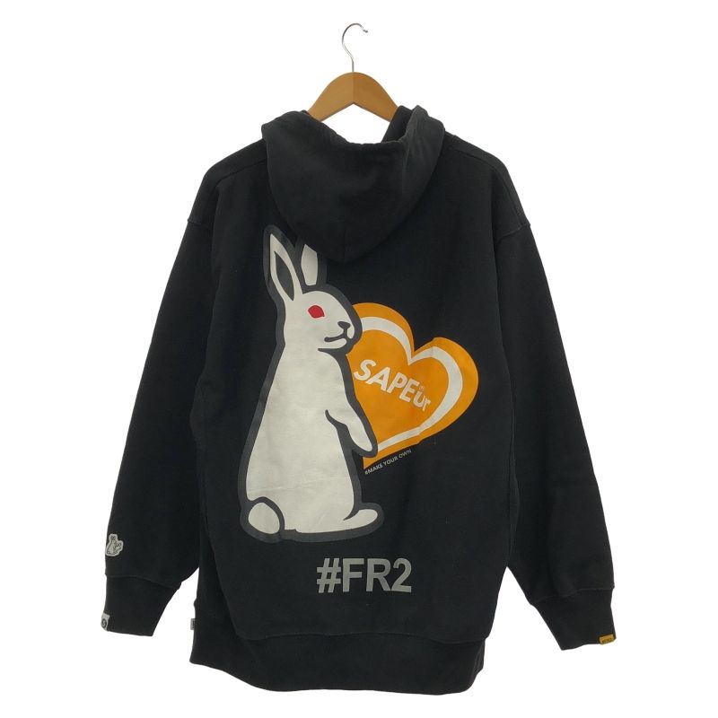 FR2×SAPEur コラボパーカー XL ブラック エフアールツー サプール 92
