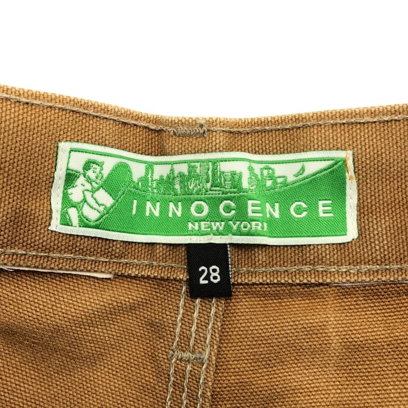 中古】INNOCENCE ハーフペインターパンツ カーキ W29 イノセンス[92
