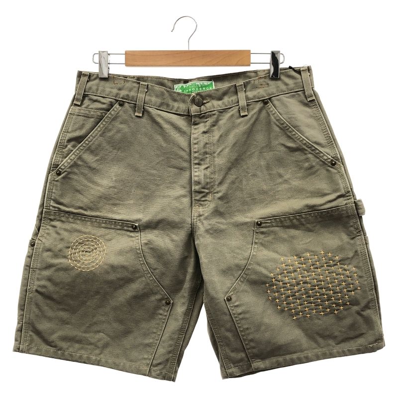 【中古】INNOCENCE ハーフペインターパンツ カーキ W33 イノセンス[92][240092316282] 中古】INNOCENCE ハーフペインターパンツ カーキ W33 イノセンス[92