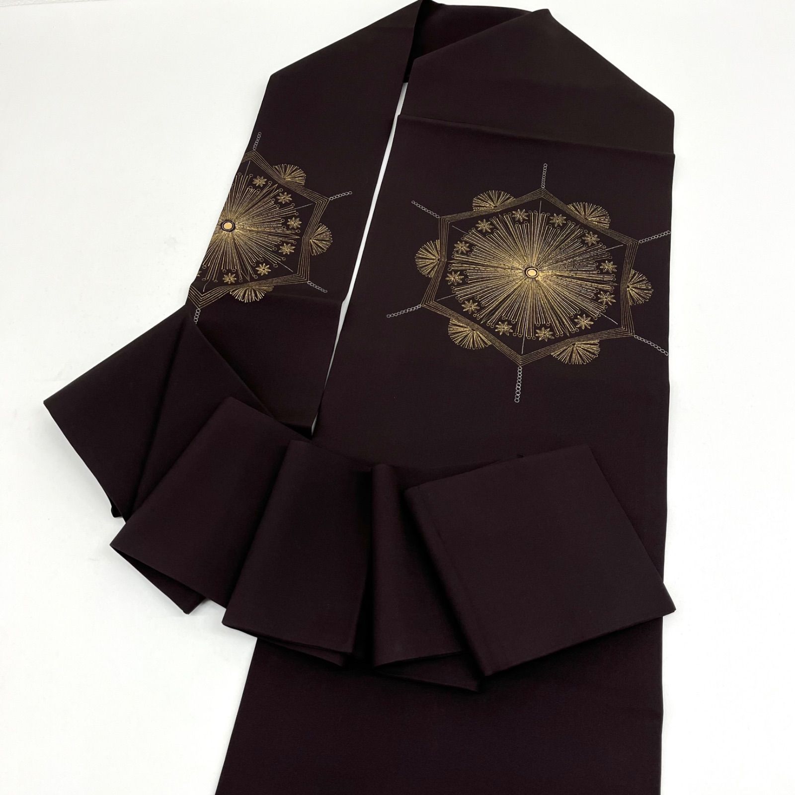 ら*ん様 正絹吉澤の友禅手描き金彩正倉院文様9寸名古屋 ら*ん様 正絹吉澤の友禅手描き金彩正倉院文様9寸