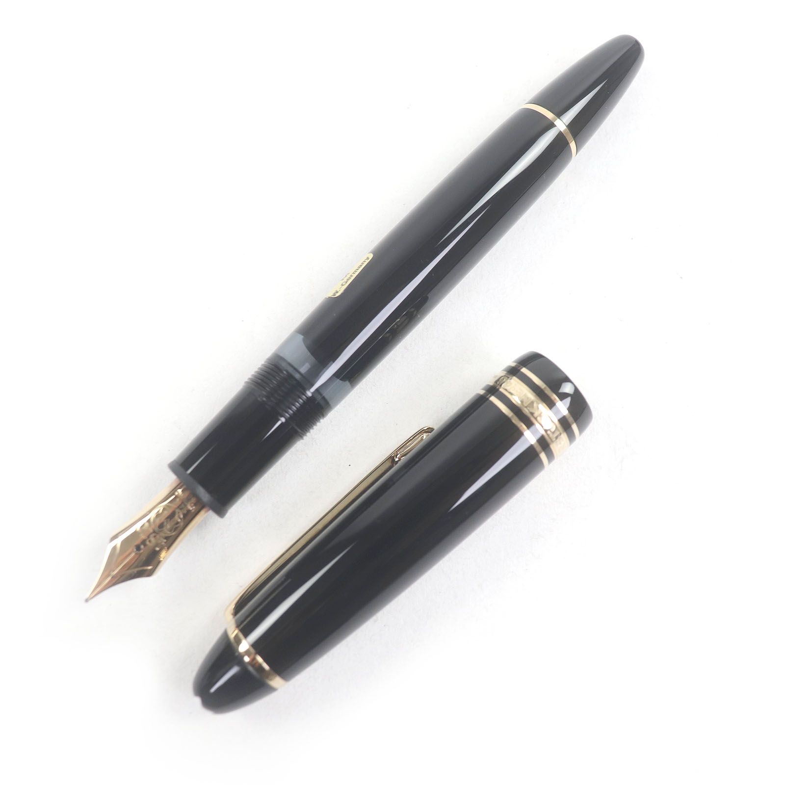 □MONTBLANC モンブラン マイスターシュテュック 146 ペン先14K Mニブ キャップ式 万年筆 ブラック ゴールド ケース付き 西ドイツ製 メンズ WWW_SKLAD-KIRPICHA_RU