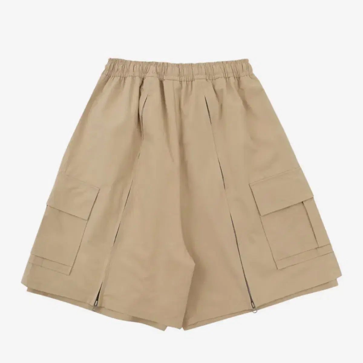  アジョバイアジョ レイヤード ジップアップ パンツ ベージュ ショートパンツ ハーフパンツ パンツ