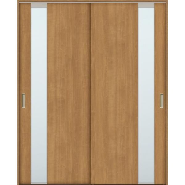 TA 室内引戸 Vレール方式 引違い戸2枚建て 鍵なし DSHH-EGT 1620 W 1 644mm × H 2 023mm NC枠 固定枠 LIXIL リクシル ツバ無薄敷居 B枠 NC156 壁厚116-130